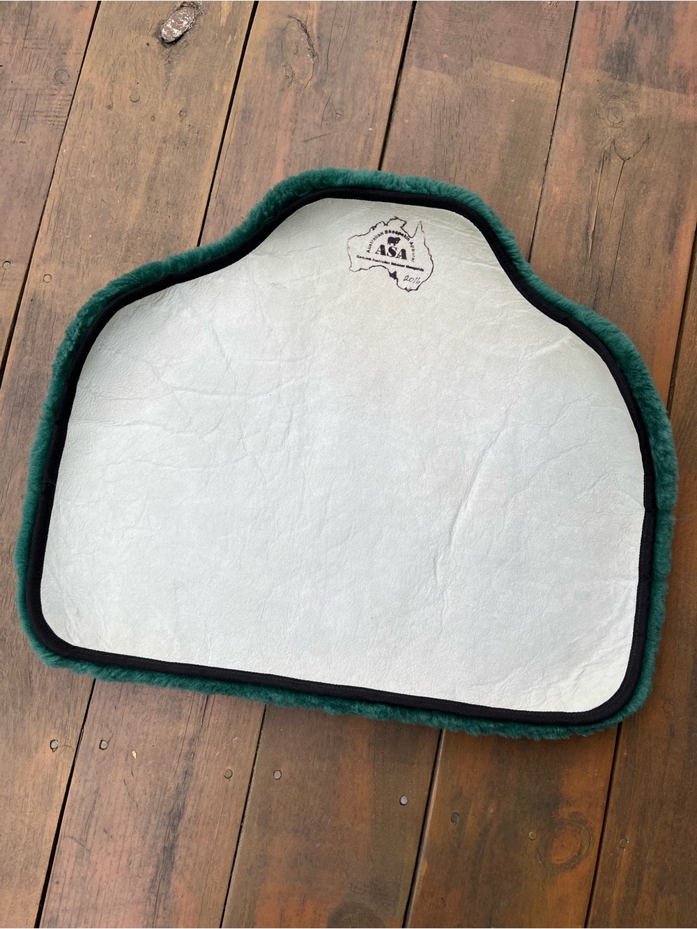Australian Sheepskin Apparel Medical Wheelchair Mat Cushion Pad Green Wool - Picture 2 of 9